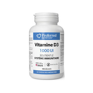 Preferred nutrition - Vitamine d3 1,000 ui - 100 sgels
