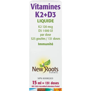 New roots - Vitamine k2 + d3 liq - 15 ml