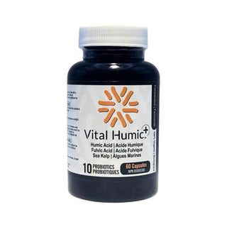 Vital humic - Acide humique, acide fulvique, algues marines (10 probiotiques) - 60 caps