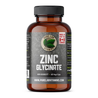 Pure lab - glycinate de zinc - 60 vcaps