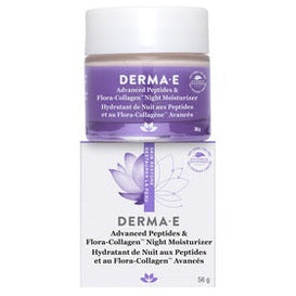 Derma e - Hydratant de nuit aux peptides avancés et flora-Collagene - 56g