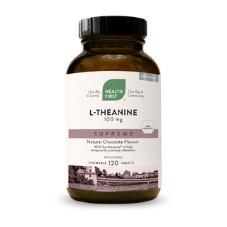 Health first - l-théanine supreme 100mg / chocolat - 120 c. croq.