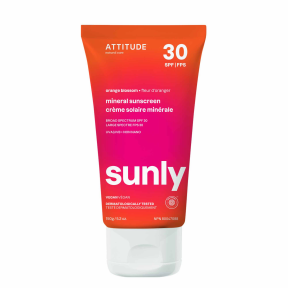 Attitude - crème solaire minérale spf 30, fleur d'oranger 150 g