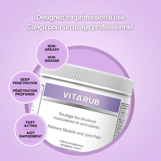 Vita·rub – crème analgésique professionnelle – soulagement musculaire & articulaire (400 g)