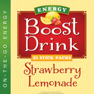 Health wise - sachets énergétique de limonade au fraise