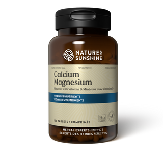 Nature.s sunshine - calcium-magnésium synerpros 150 comprimés.