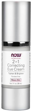 2 en 1 Crème de correction pour les yeux -NOW -Gagné en Santé