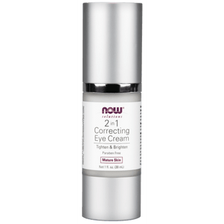2 en 1 Crème de correction pour les yeux -NOW -Gagné en Santé