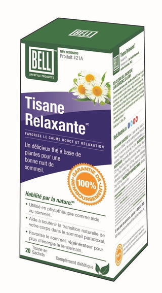 #21a Tisane Relaxante -Bell Lifestyle -Gagné en Santé