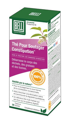 #21b Thé pour Soulager Constipation -Bell Lifestyle -Gagné en Santé
