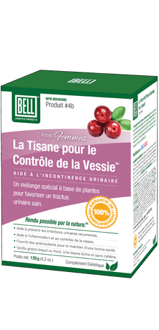 #4b Tisane pour contrôle de la vessie pour femmes -Bell Lifestyle -Gagné en Santé