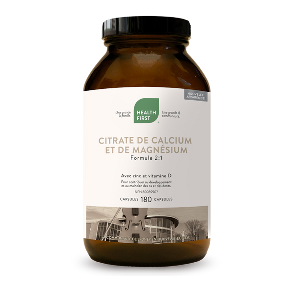 Health first Citrate calcium et magnesium, 180 caps