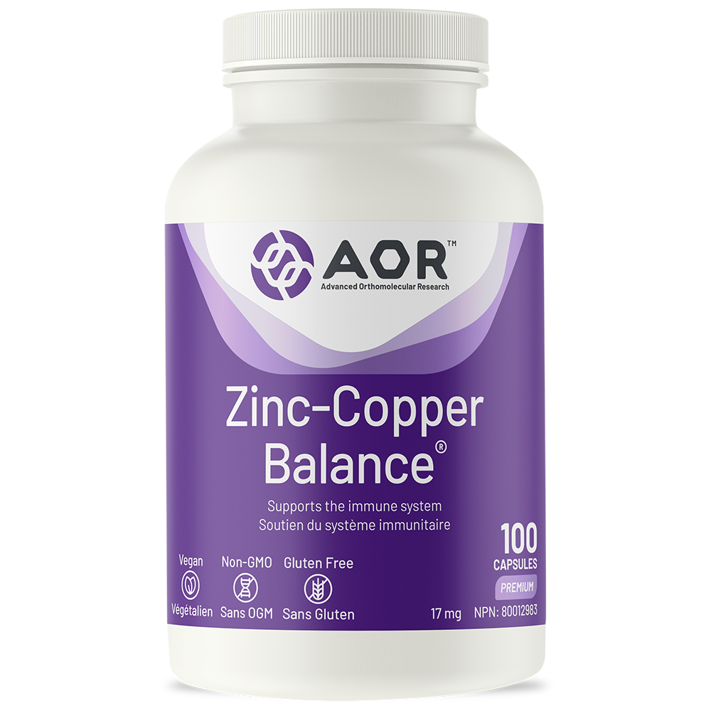 Aor - equilibre zinc-cuivre - 100 caps
