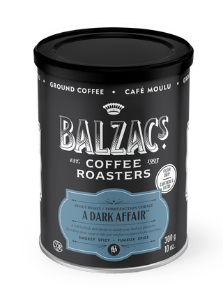 Balzac's - café moulu - 'a dark affair'  à torréfaction foncée - 300 g