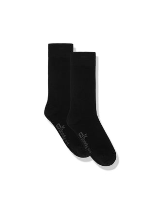 Boody - chaussettes de travail pour hommes everyday crew (chaussettes d'affaires) noir 6-11.