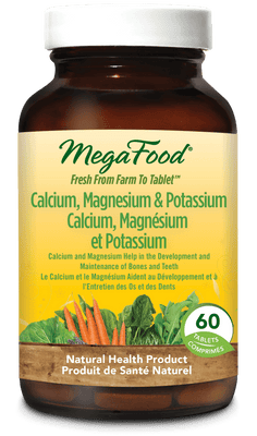 Megafood - calcium, magnésium & potassium 60 comp.