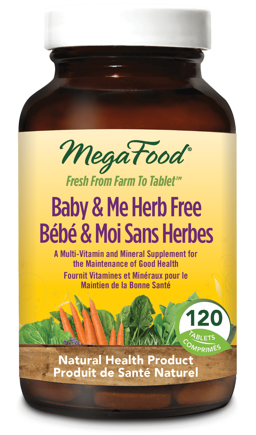 Megafood - bébé & moi sans herbes 120 c