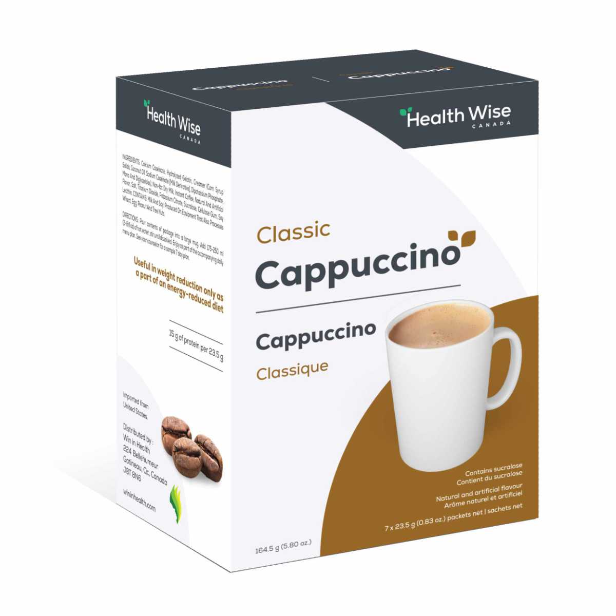 Health wise - breuvages protéinés - cappuccino