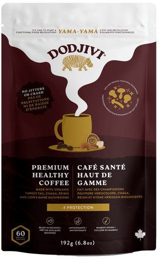 Dodjivi - café santé haut de gamme aux champignons bio (immunité) 192g