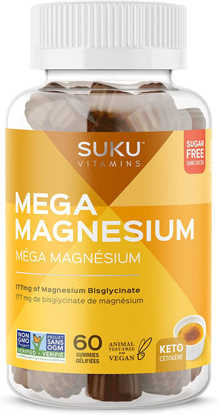 Suku - méga magnésium 
/ raisin et mûre - 60 gélifiés