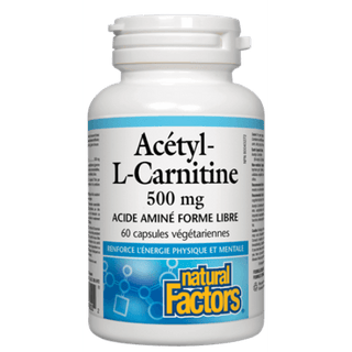 Acheter Natural Factors Actyl-L-Carnitine 500 mg En Ligne | 60 Capsul Gagn en Sant Acheter Natural Factors Actyl-L-Carnitine 500 mg En Ligne | 60 Capsul Gagn en Sant