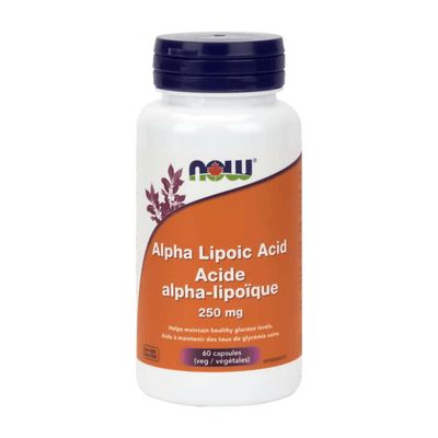 Acide alpha lipoique 250 mg -NOW -Gagné en Santé