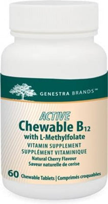 Active Chewable B12 + Methylfolate -Genestra -Gagné en Santé