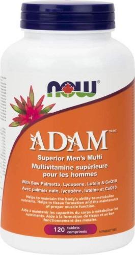 ADAM Multi Vitamine pour homme -NOW -Gagné en Santé