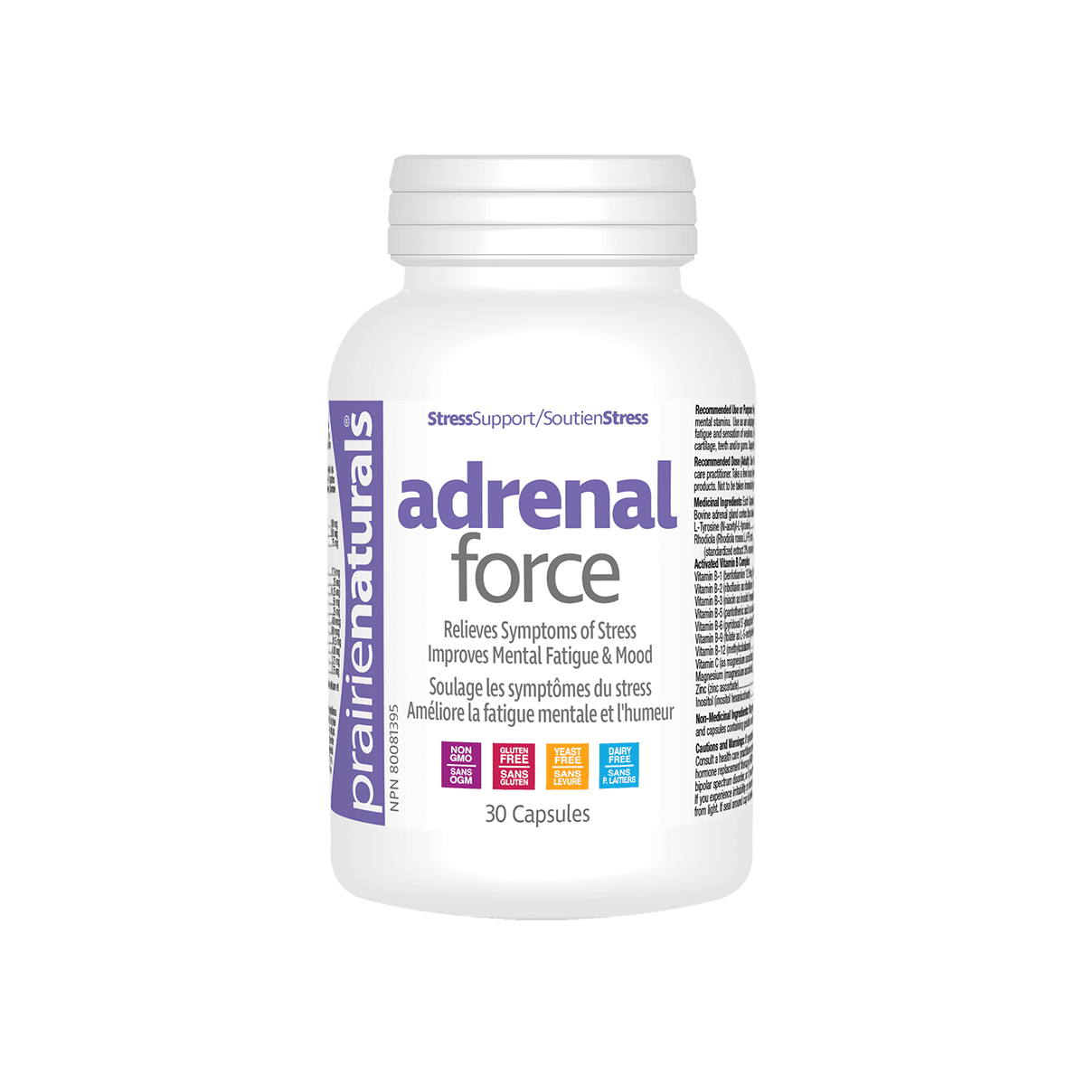 Adrenal-Force -Prairie Naturals -Gagné en Santé