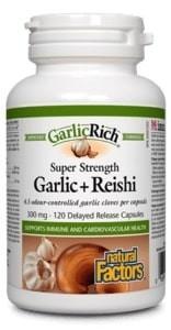Ail + Reishi de la gamme GarlicRichMD -Natural Factors -Gagné en Santé