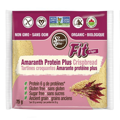 Amaranth plus crispbread | 12 sachets -Smartbite snacks -Gagné en Santé