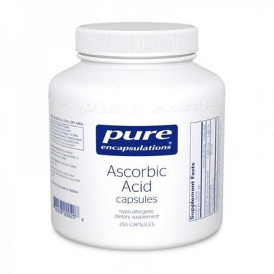 Ascorbic Acid Capsules -Pure encapsulations -Gagné en Santé