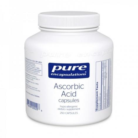 Ascorbic Acid Capsules -Pure encapsulations -Gagné en Santé