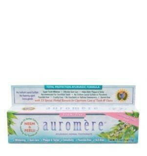 Auromère - dentifrice ayurvédique cardamome fenouil (non moussant) -75 ml.