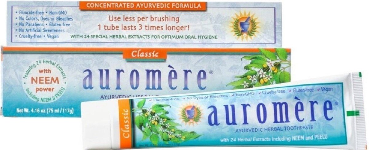 Auromère ayurvédique dentifrice de réglisse | 75 ml -Auromère -Gagné en Santé