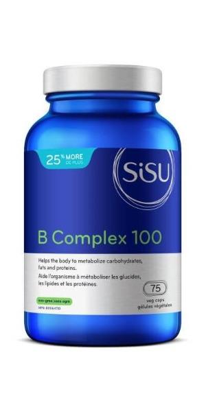 B Complex 100 | Bonus 75 gélules -SISU -Gagné en Santé