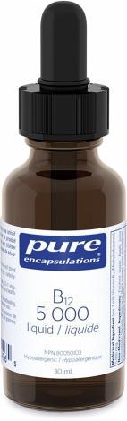 B12 5000 liquide 30 ml -Pure encapsulations -Gagné en Santé