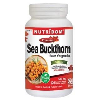 Baies d'argousier 500 mg Nutridom | 120 capsules végétales -Nutridom -Gagné en Santé