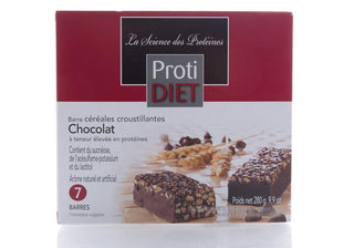 Barre Proteinée au Céréales Croustillants au Chocolat -Proti diet -Gagné en Santé