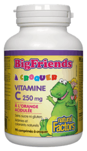 BigFriends Vitamine C À Croquer 250 mg -Natural Factors -Gagné en Santé