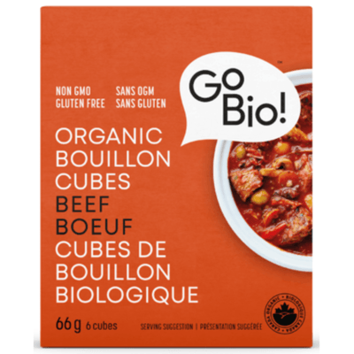 Bio Cubes de bouillon de bœuf -GoBIO! -Gagné en Santé