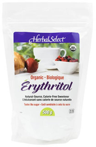 Bio Erythritol 500 g -HerbalSelect -Gagné en Santé