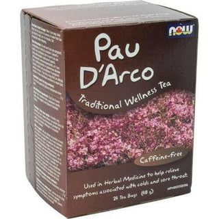 Bio tisane de pau d'arco 24 sachets -NOW -Gagné en Santé