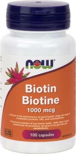 Biotine 1000 mcg -NOW -Gagné en Santé