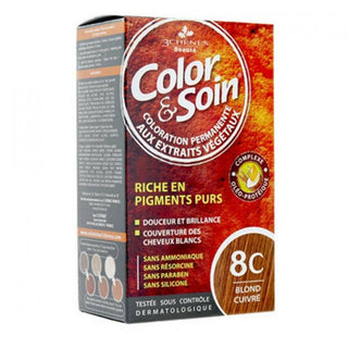 Color et soin - teinture 8c blond cuivré 135 ml.