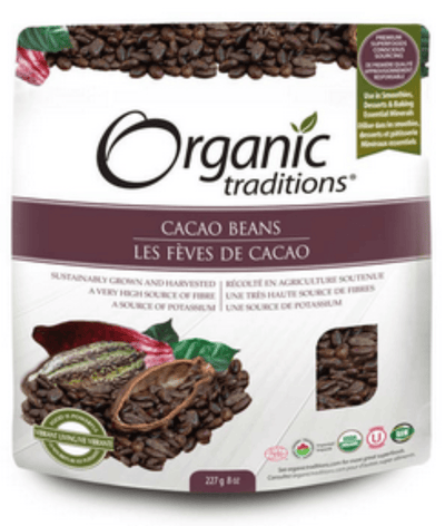 Cacao Beans -Organic Traditions -Gagné en Santé