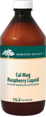 Cal Mag Raspberry Liquid -Genestra -Gagné en Santé