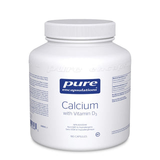 Calcium avec vitamine D3 -Pure encapsulations -Gagné en Santé