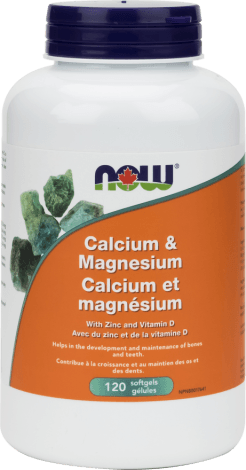 Calcium et Magnésium -NOW -Gagné en Santé