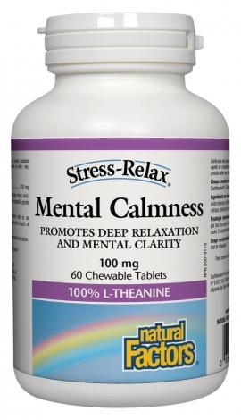 Calme mental 100 mg Stress-Relax® -Natural Factors -Gagné en Santé